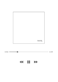 ミュージックプレイヤー #ホワイト