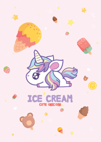 Unicorn Ice Cream Kawaii