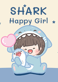 Shark happy girl!