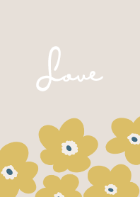 in bloom, flower / beige