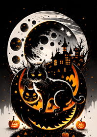halloween cat 4B201f