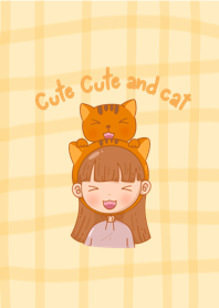 Cute cute and cat