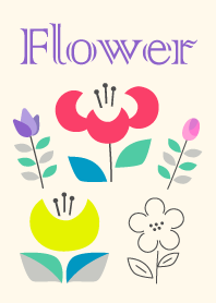 Nordic design of flowers Theme2 JP