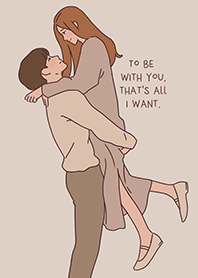 couple in love: always together