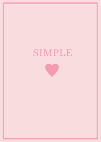 SIMPLE HEART /sweet pink