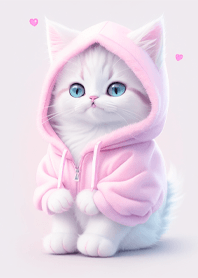 Cat wearing long sleeves