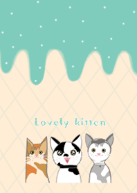 lovely kitten and the gang