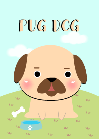 Cute Pug Dog Theme Vr.2