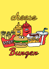 チーズバーガーセットの着せかえ