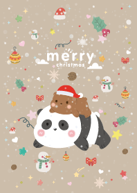 Merry Christmas Minimal Brown