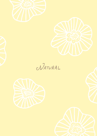 Dull color white line flowers20 Japan