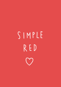シンプルな赤。