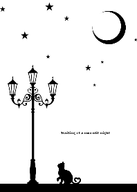 Waiting of a moonlit night