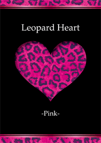 Leopard Heart -Pink-