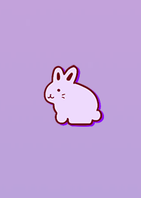Simple purple rabbit 3