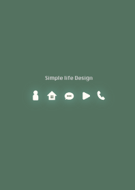 Simple life design -moss color-