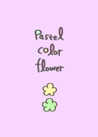 Pastel color flower