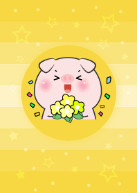 หมู รักสีเหลือง เรียบง่าย