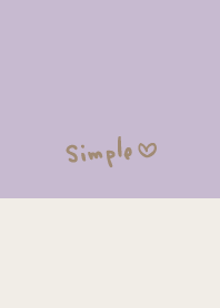 2 colors of simplicity Purple from Japan