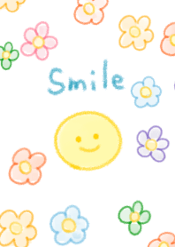 Scribble smile2 flowers