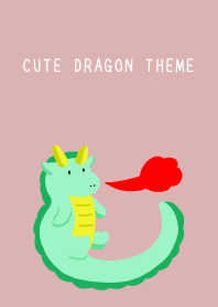CUTE DRAGON THEMEj-DUSTY PINK