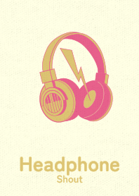 Headphone_shout rose Red