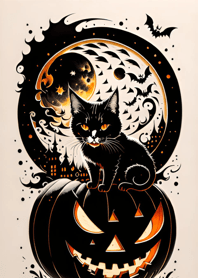 halloween cat 90B5f8
