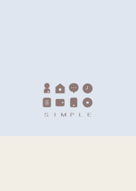 SIMPLE(beige blue)V.1017b