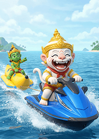 หนุมาน : พาพระรามเที่ยวทะเล