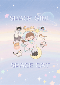 DL Space Girl Space Cats