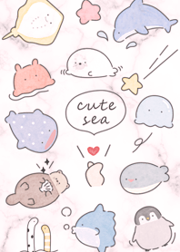 pink Cute sea friends 10_2