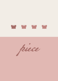 Coral pink.Butterfly