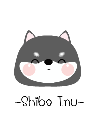 Minimal Black Shiba Inu Theme