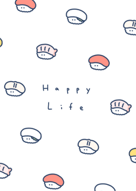 小さなお寿司 | 白とネイビー