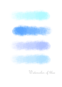 Watercolor of blue