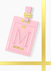 Initial M / Pink Leather