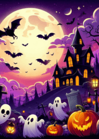 Happy halloween night boo