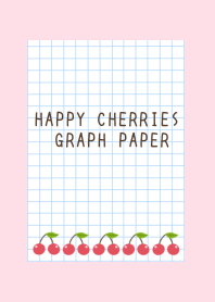 HAPPY CHERRIES GRAPH PAPER-STRAWBERRYj
