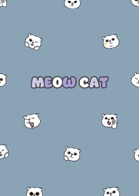 neko head7 / pale blue