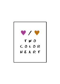 TWO COLOR HEART 177