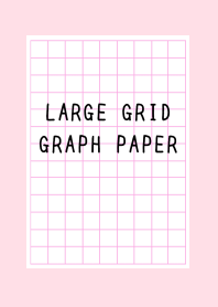 LARGE PINK GRID GRAPH PAPER-STRAWBERRYj