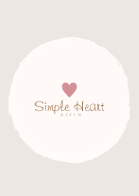 Simple Heart-Dusky Beige.MEKYM 32