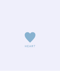 Simple Heart / Blue & Purple White