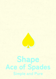 Shape spades  Pale lemon