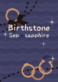 Birthstone ring (Sep) + mint [os]
