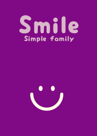 smile simple family Royal purple