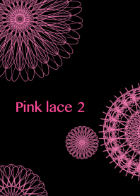 Flowers and lace ribbon - Pink color 2-