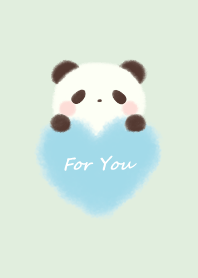 mokomoko heart -panda- green 2
