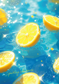 Sparkling cute lemons