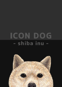 ICON DOG - shiba inu - BLACK/03